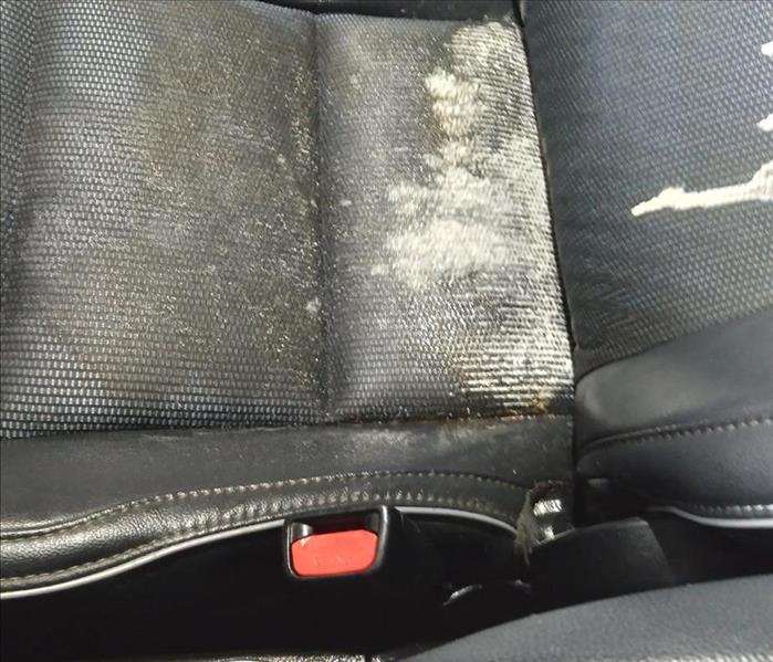 Vehicle has stains needing to be removed from the seat interior   