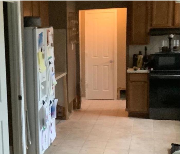 Our SERVPRO crew restored this kitchen back to its pre-damaged condition