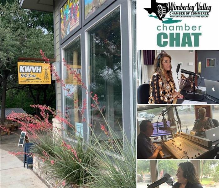 Female employees join radio talk show to discuss what SERVPRO does in the community
